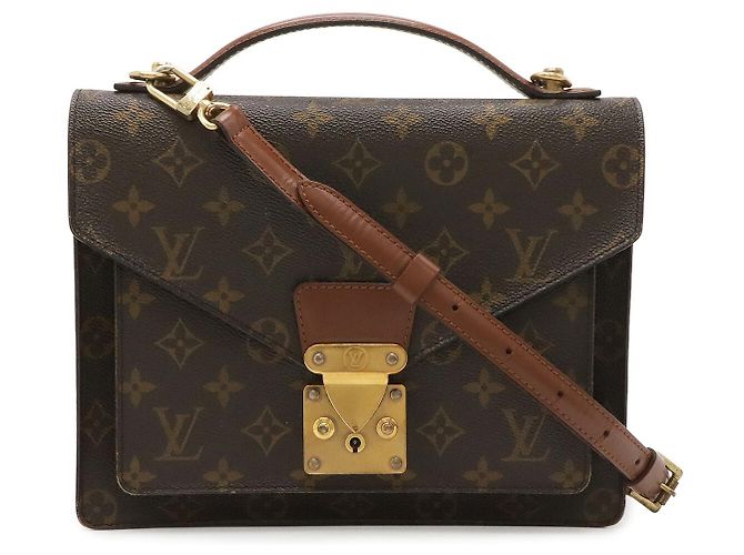 Borsa a tracolla Louis Vuitton Monceau 26 Marrone