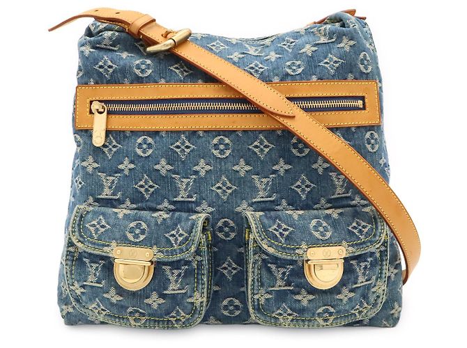 Louis Vuitton Monogram Denim Baggie GM Blu