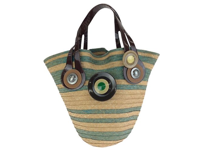 Bolsa de palha Marni Multicor