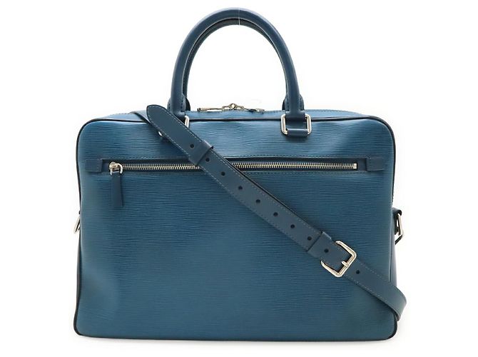 Louis Vuitton Epi Porte-Documents Briefcase Blu