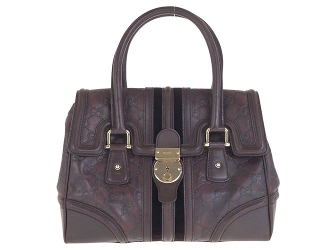 Sac à main Gucci Guccissima Marron
