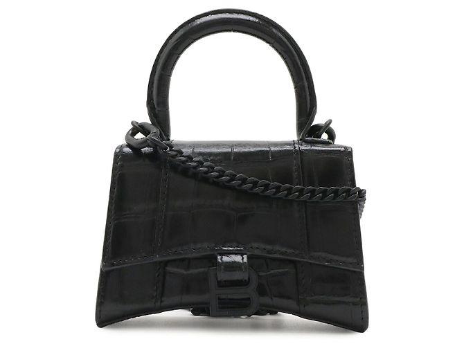 Borsa Balenciaga Hourglass Mini Bag Nero