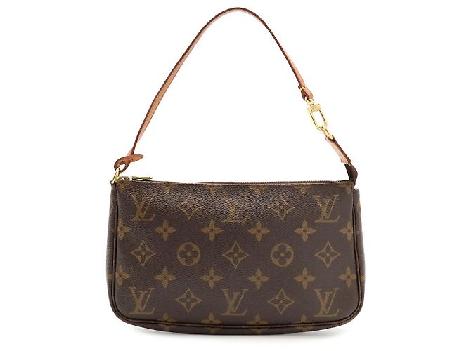 Bolso de accesorios Monogram Louis Vuitton Castaño