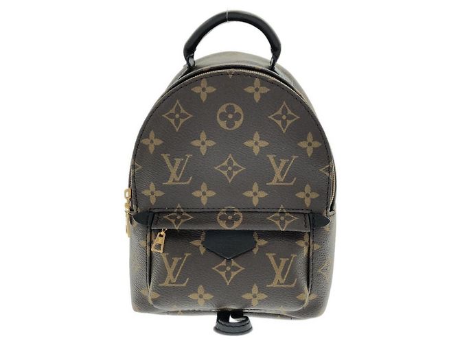 Mochila MINI Palm Springs Monogram Louis Vuitton Marrom