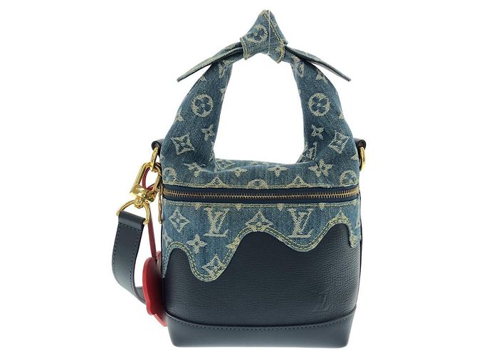 Borsa a tracolla Louis Vuitton Monogram Drip Japanese Cruiser Blu