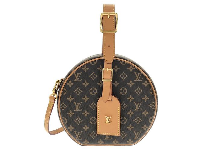 Sac à main Louis Vuitton Monogram Petite Boite Chapeau Marron