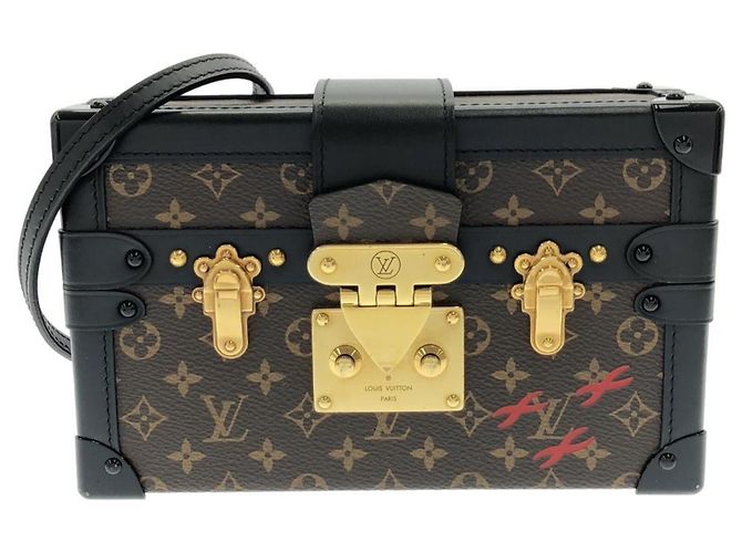 Borsa a tracolla Louis Vuitton Monogram Petite Malle M45943 Marrone