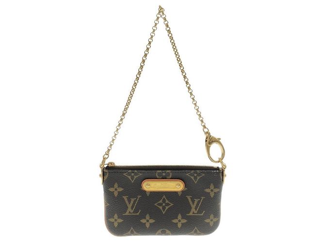 Louis Vuitton Monogram Pochette Mila PM Accessory Pouch Marrom
