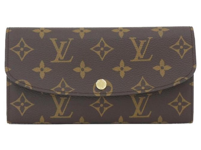 Louis Vuitton Monogram Portefeuille Emilie Wallet Brown