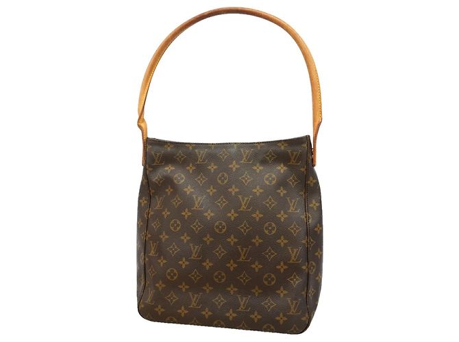 Bolsa de Ombro Louis Vuitton Monogram Looping GM Marrom