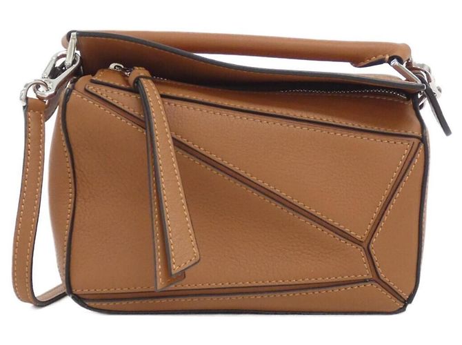 Loewe Puzzle Mini Handtasche Braun