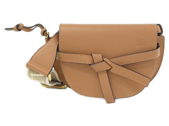 Borsa a tracolla Loewe Gate Dual Mini Marrone