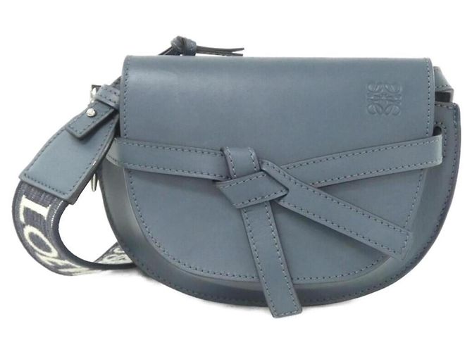 Bolsa de Ombro Loewe Gate Dual Mini Azul