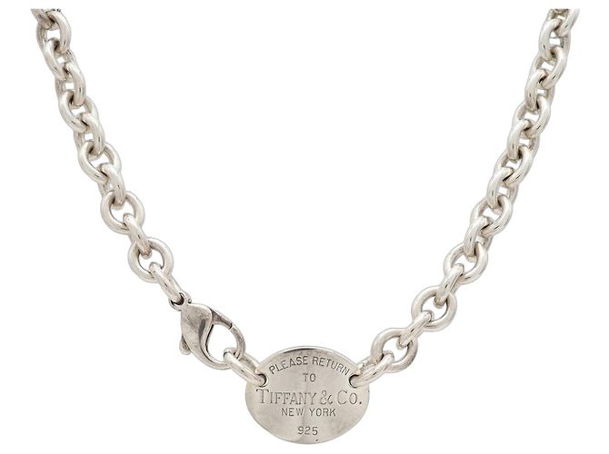 Autre Marque Collana Pendente Choker Tiffany Return to Argento