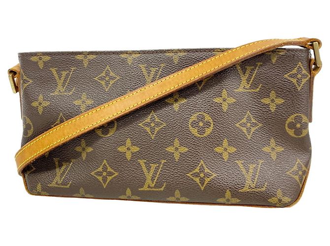 Bolsa de Ombro Louis Vuitton Monogram Trotteur Marrom