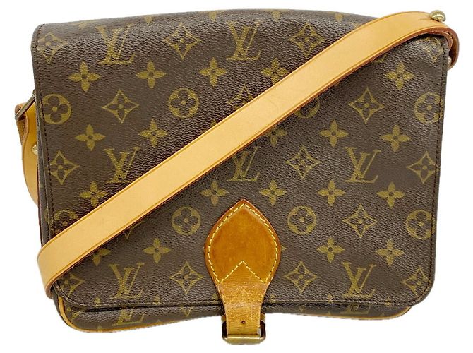 Louis Vuitton Monogram Cartouchiere GM Schultertasche Braun
