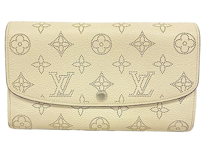 Louis Vuitton Mahina Portefeuille Iris Long Wallet Eggshell