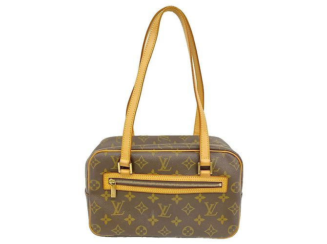 Louis Vuitton Monogram Cite MM Shoulder Bag Brown