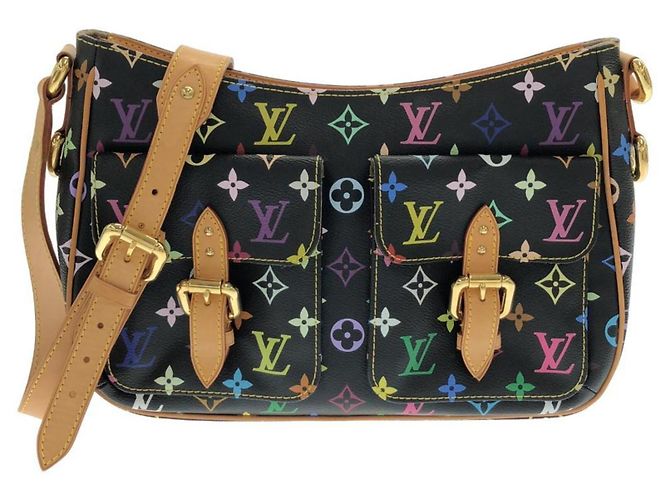 Borsa a tracolla Louis Vuitton Multicolor Lodge GM Nero