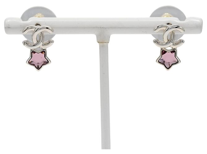 Pendientes de botón Chanel Coco Mark