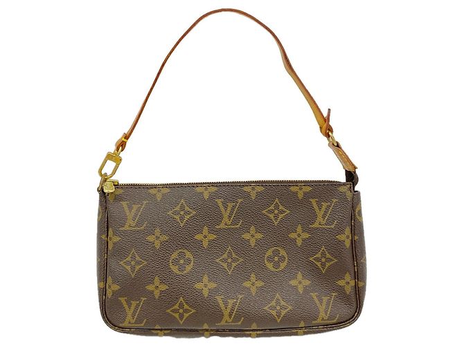 Louis Vuitton Monogram Pochette Accessoires Castaño