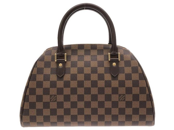 Bolsa de mão Louis Vuitton Damier Rivera MM Damier ebene