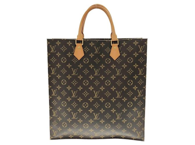 Bolsa Louis Vuitton Monogram Sac Plat Marrom