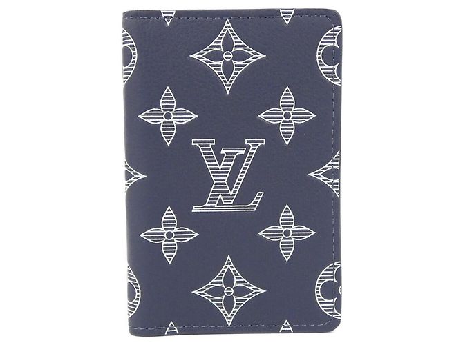 Organizer Louis Vuitton Monogram Shadow Card Case Red Blue