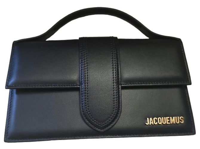 Jacquemus Le Bambino Borsa a Tracolla Pelle Nera Nero
