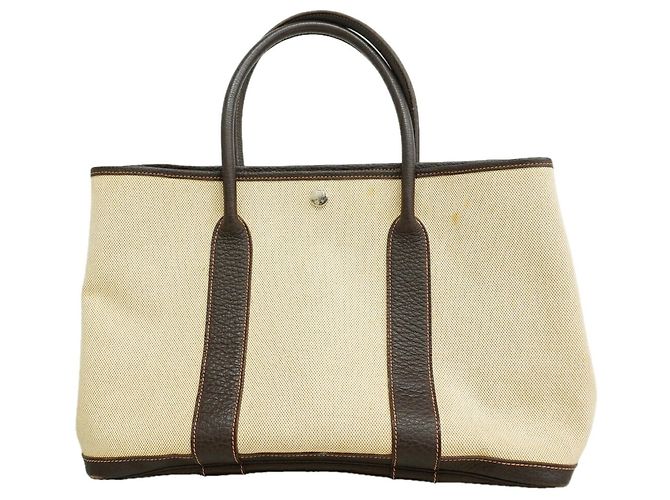 Hermès Sac Cabas Hermes Garden PM Marron