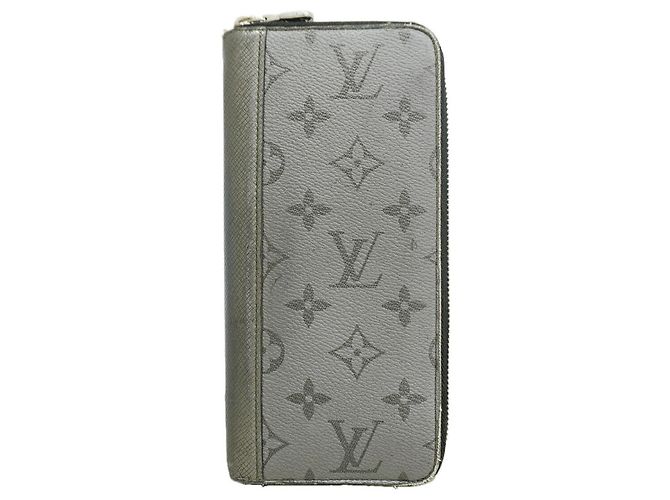Portafoglio Zippy Louis Vuitton Taigarama Argento