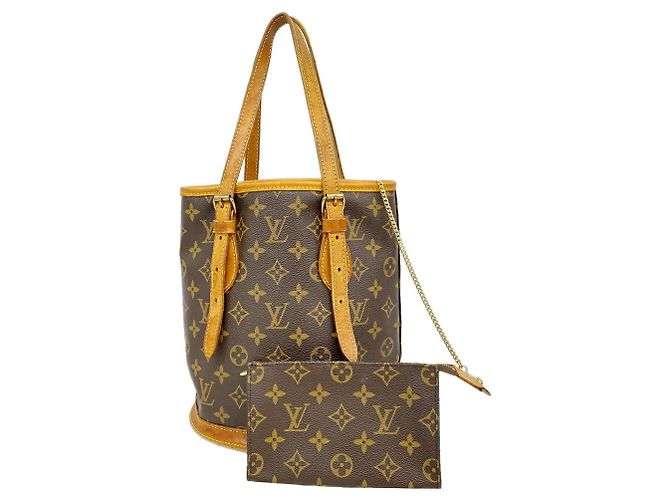Saco Tote Louis Vuitton Monogram Bucket PM Marrom