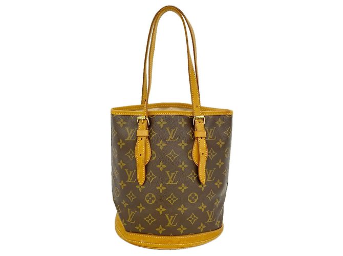Saco Tote Louis Vuitton Monogram Bucket PM Marrom