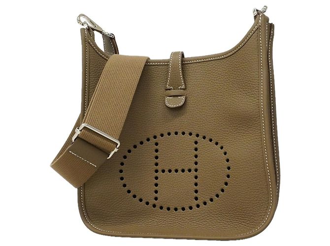 Hermès Bolsa de Ombro Hermes Evelyne 23 Marrom
