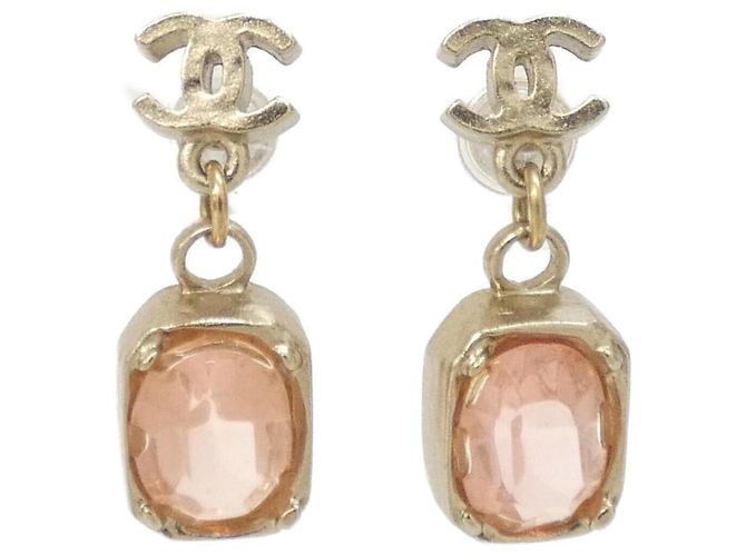 Orecchini a goccia Chanel 33707 Rosa D'oro