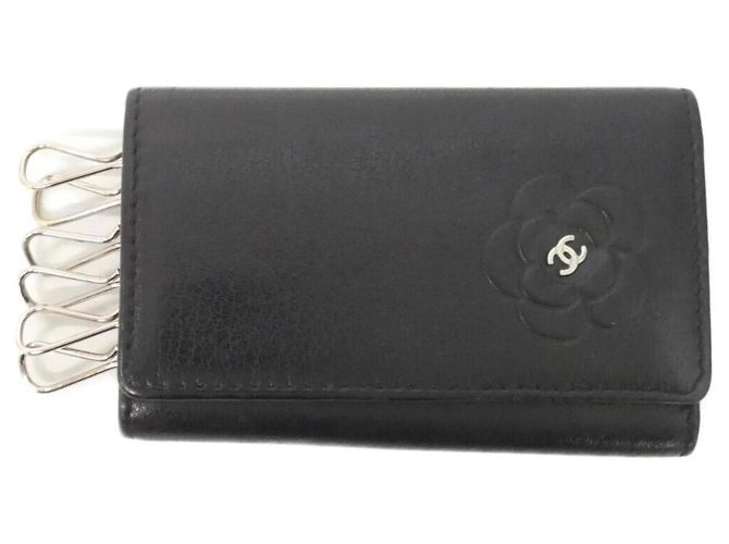 Chanel Butterfly Line 46505 Key Case Black