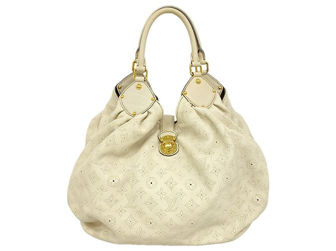 Louis Vuitton Mahina Neo L Handtasche Weiß