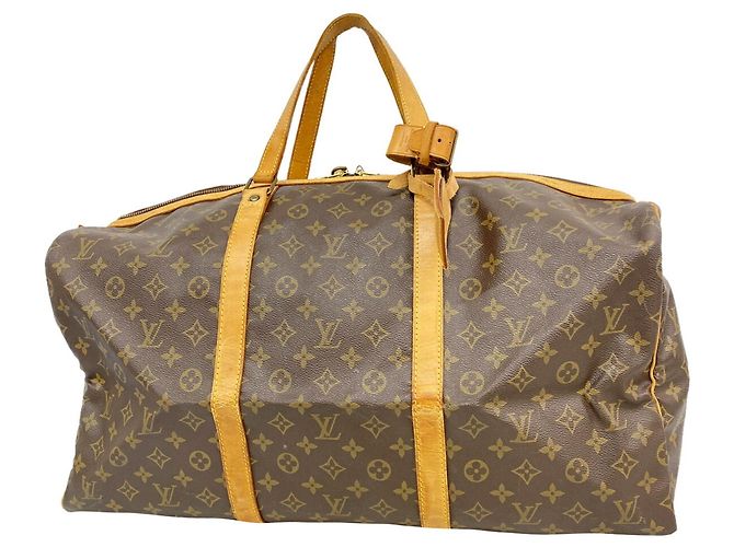 Borsa Louis Vuitton Boston Monogram Saxpool 55 Marrone