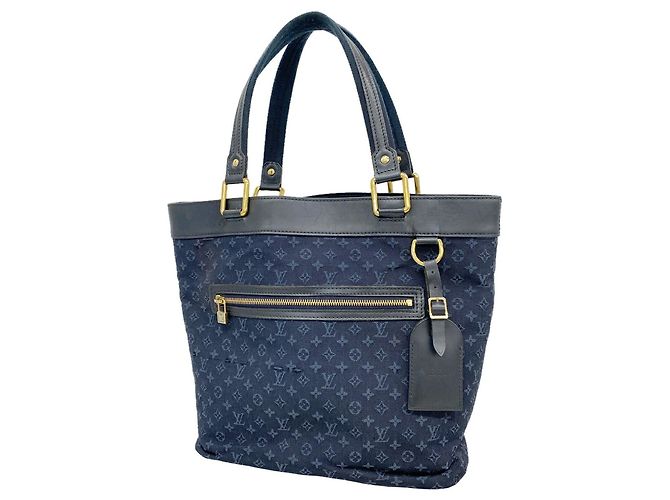 Borsa Tote Louis Vuitton Monogram Mini Lucille GM Blu