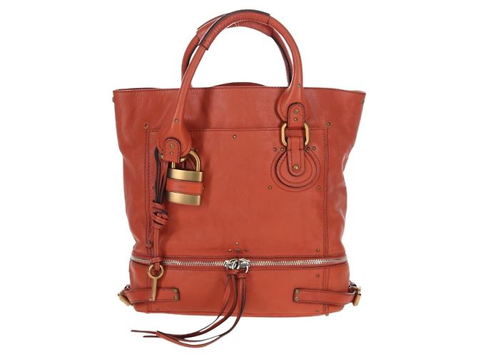 Chloé Chloe Paddington Leather Orange