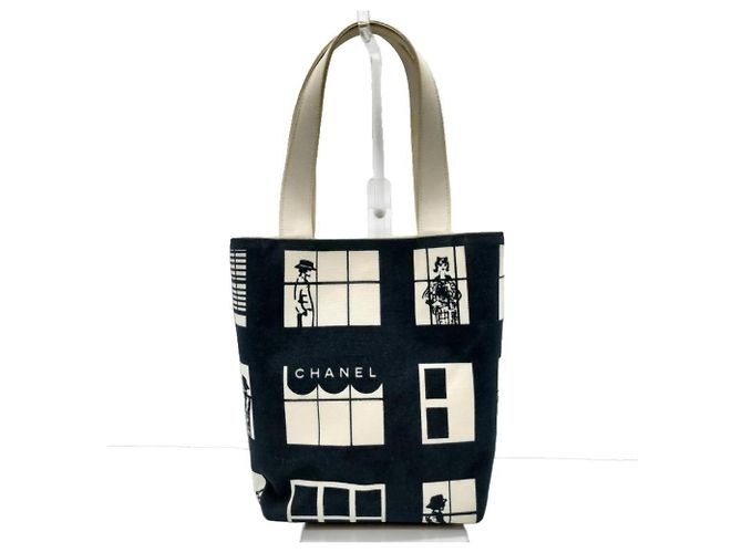 Borsa Tote Chanel Windows Line Nero Crudo