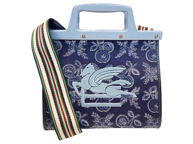 Borsa 2-Way Etro Love Trotter Blu navy