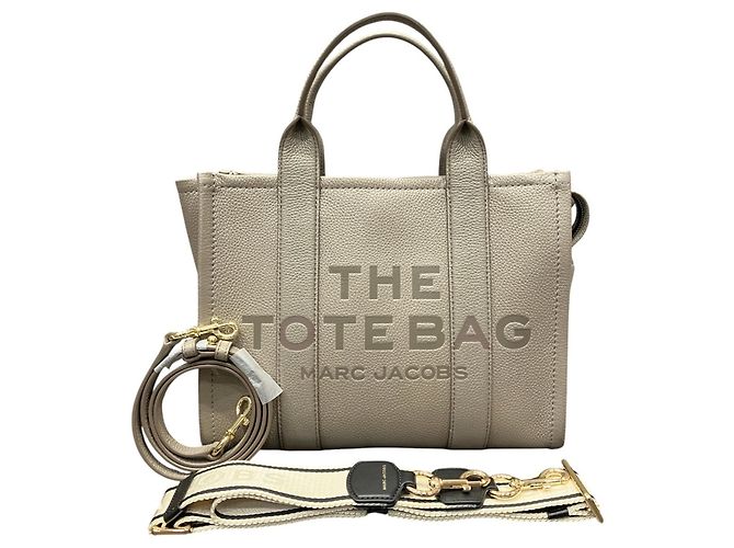 Marc Jacobs Tote Bag in Leather Brown Beige