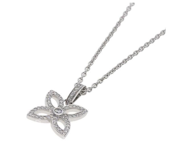 Collar Colgante Louis Vuitton 18K White Gold Cracker Diamond