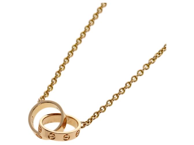 Collar Cartier Mini Love en oro rosa de 18K