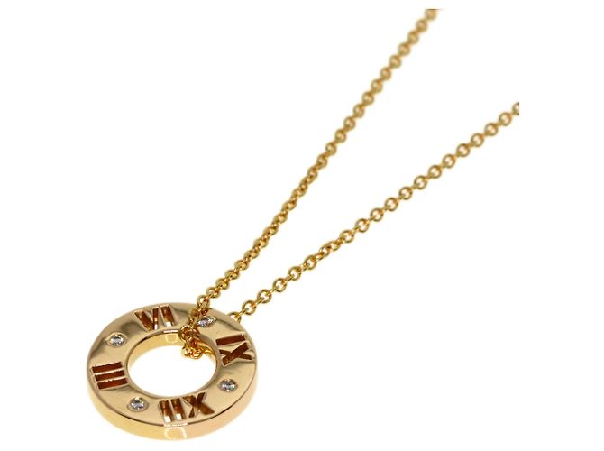 Autre Marque Collar Tiffany & Co. Atlas Pierced Circle con diamantes