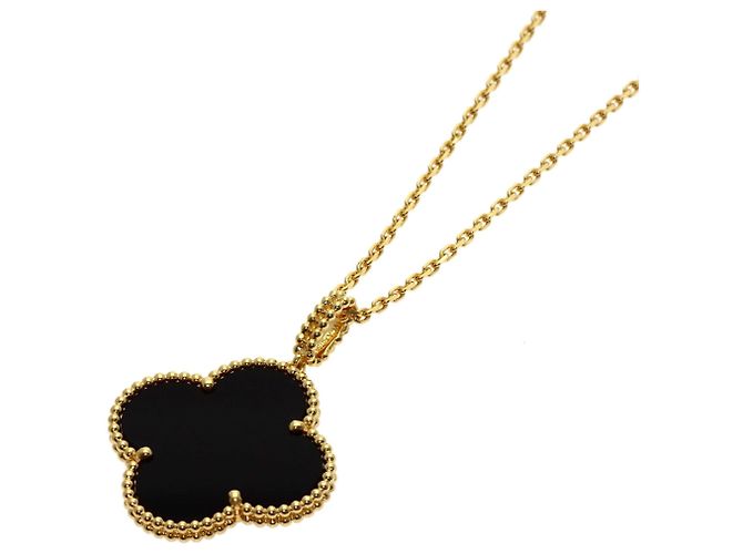 Van Cleef & Arpels Collana Lunga Magic Alhambra Onyx