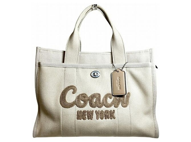Borsa 2-Way Cargo Tote Coach CP163 Beige