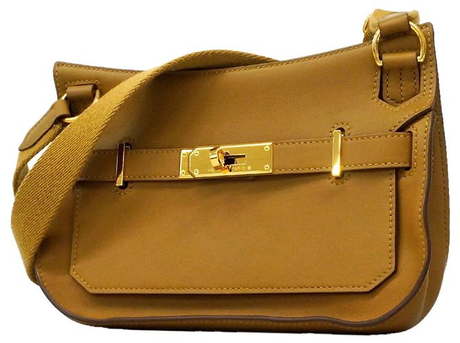Hermès Bolsa de Ombro Hermes Jypsiere Mini Swift Marrom