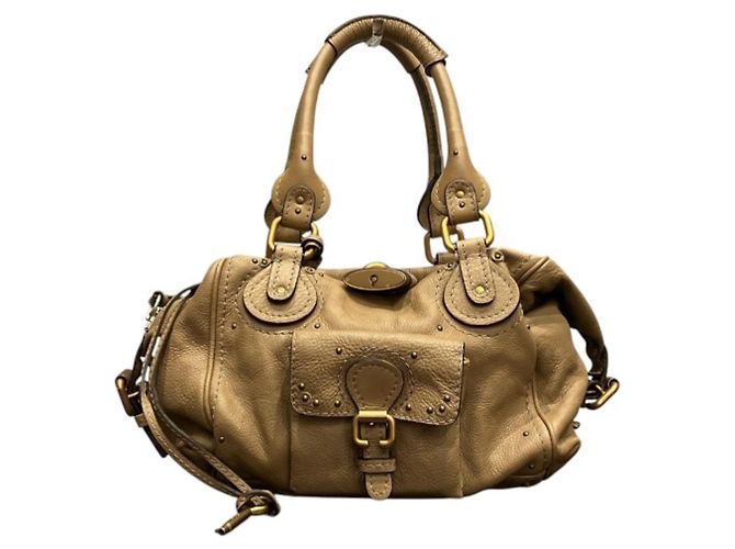 Saco Tote em couro Chloé Chloe Paddington Bege